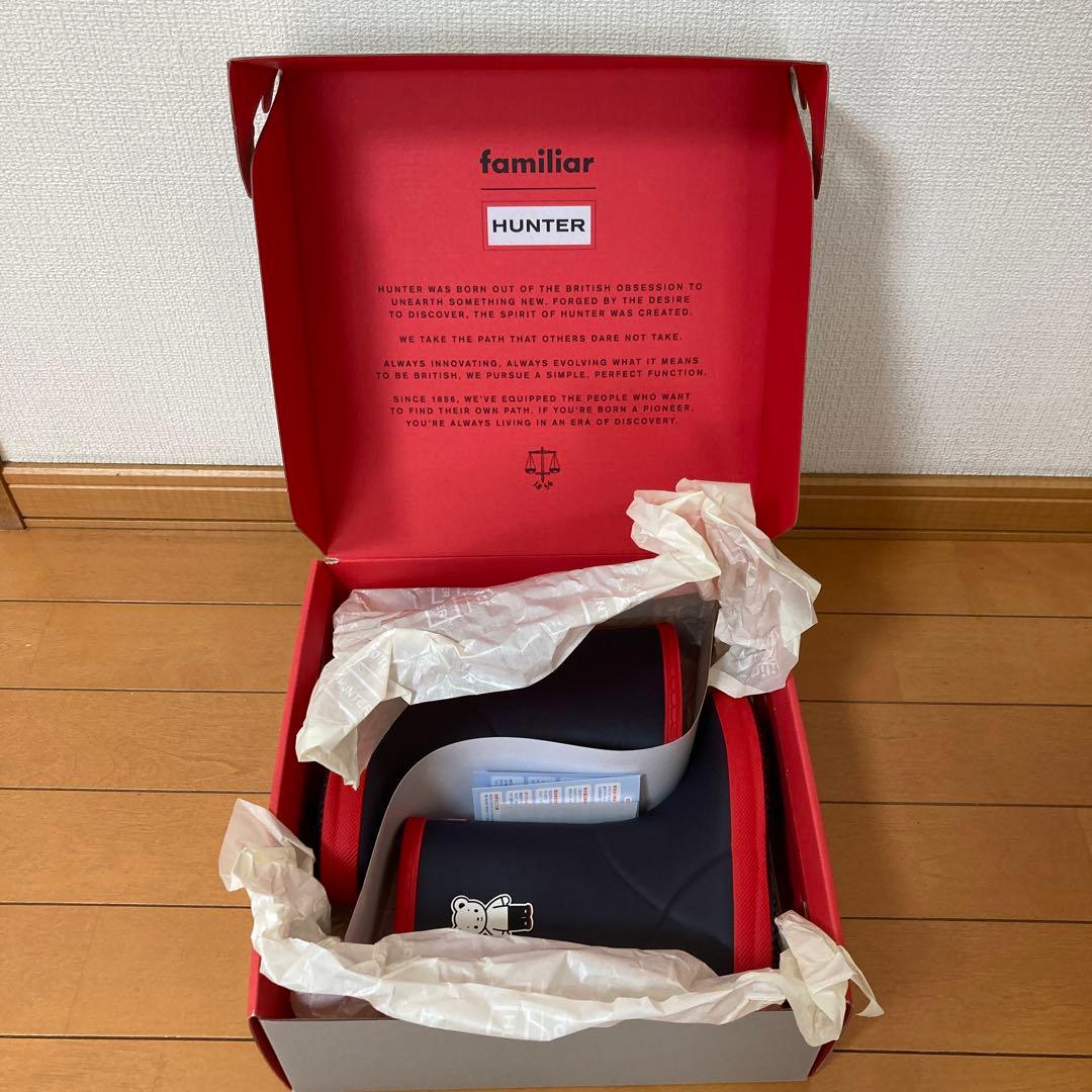 ファミリア×ハンター　キッズ　レインシューズ　19.3cm 未使用　長靴
