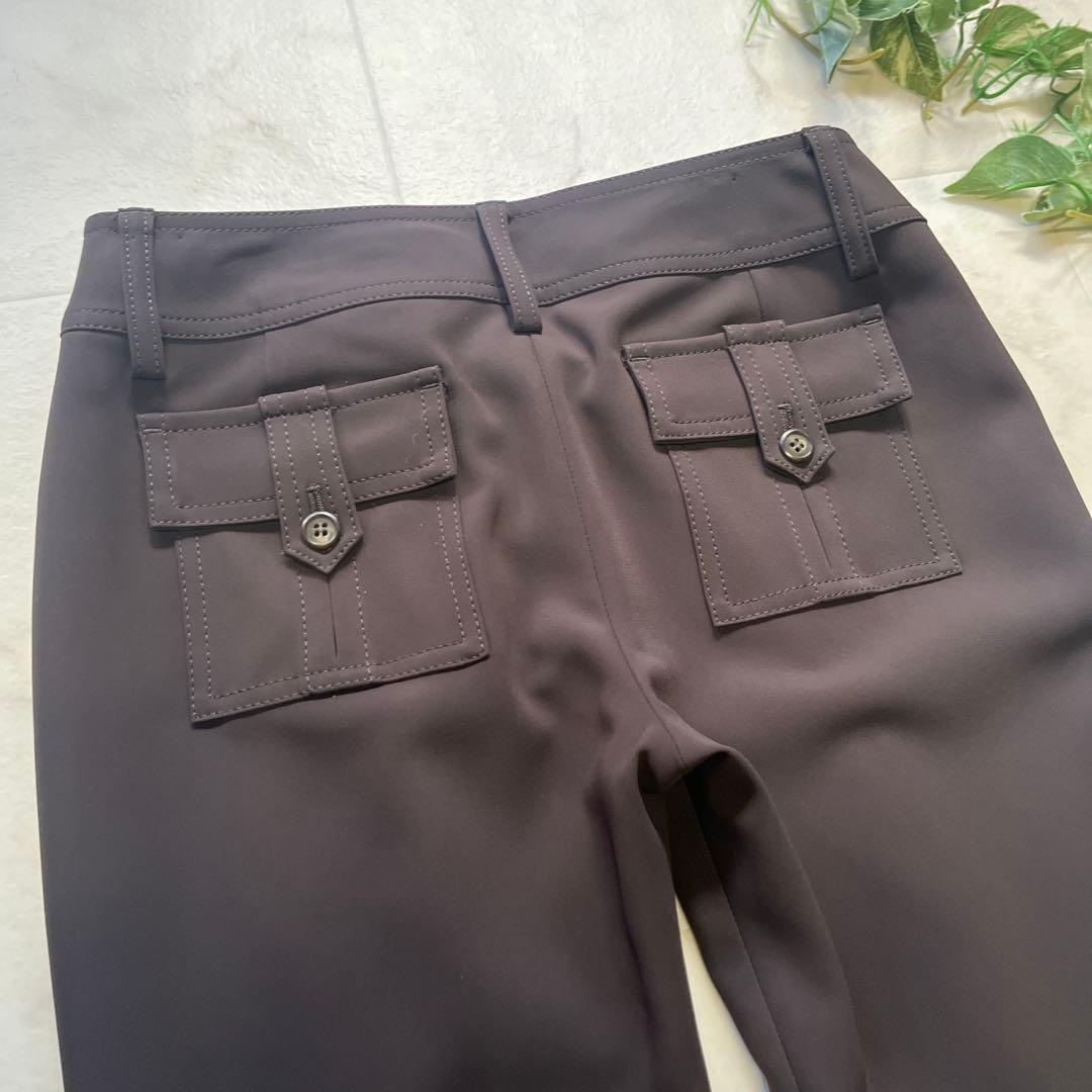 極美品　BOSCH パンツスーツ　テーラードジャケット　40/38 ブラウン