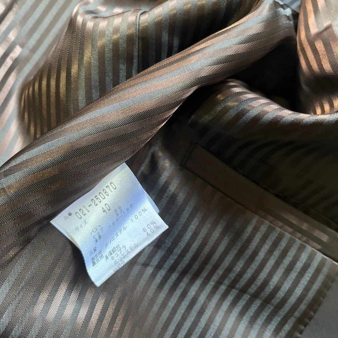 極美品　BOSCH パンツスーツ　テーラードジャケット　40/38 ブラウン