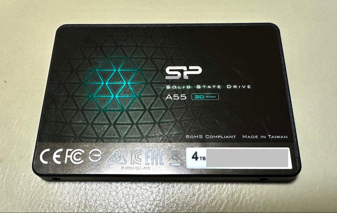 【全領域検査済】4TB SSD シリコンパワー A55 エラー0 動作極良好