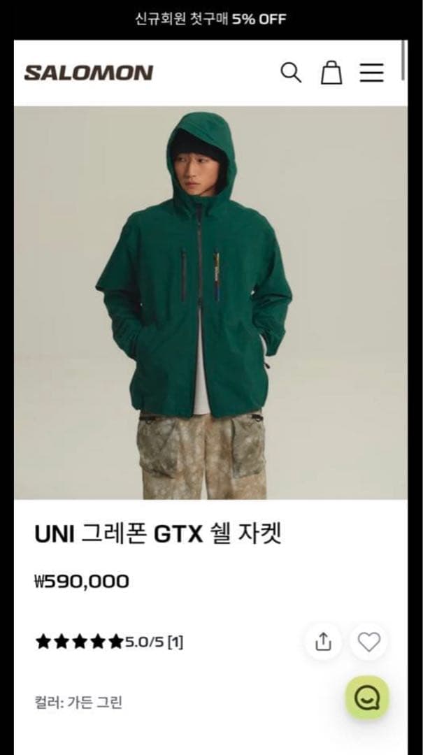 Salomon 韓国限定　gore-tex マウンテンパーカー