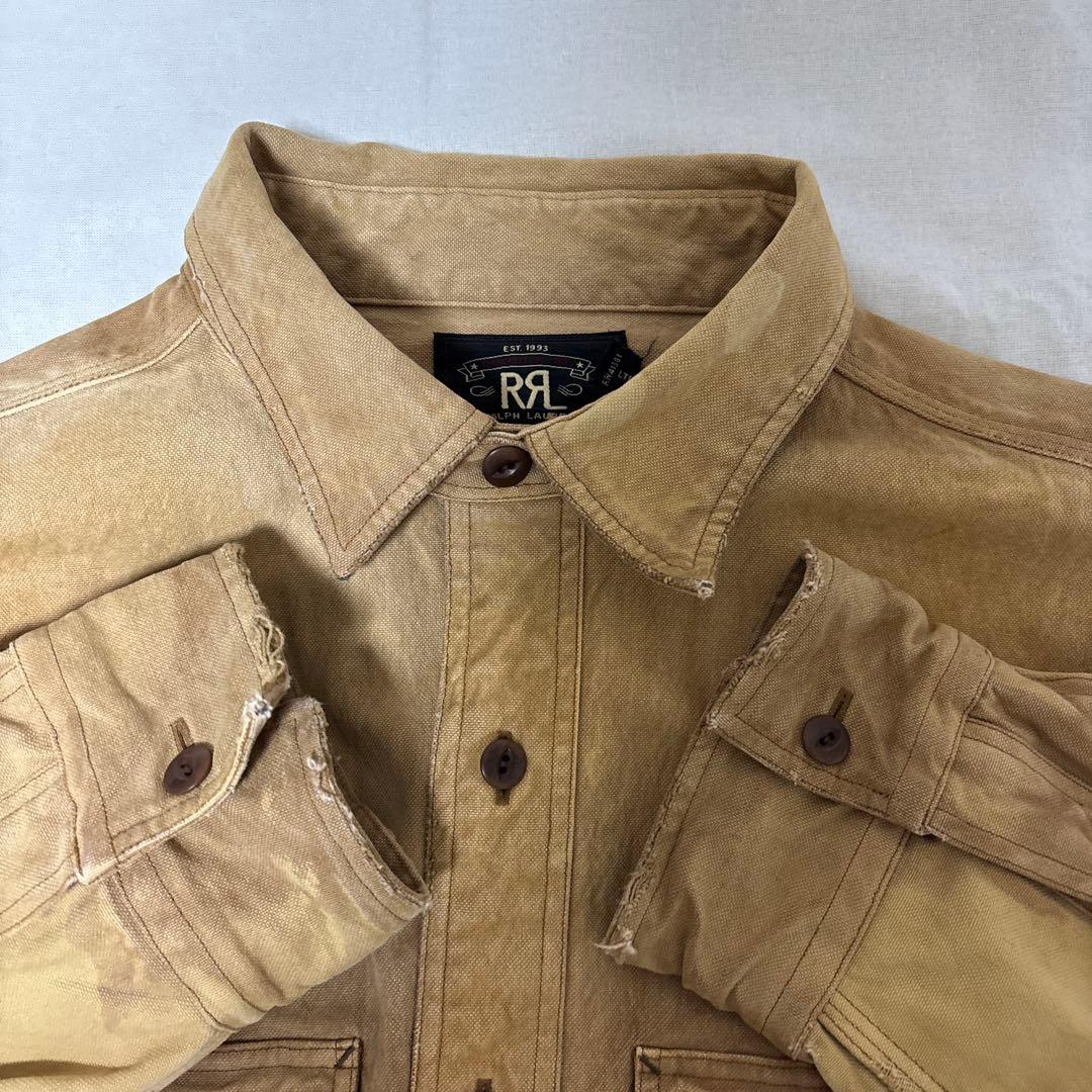 え*ま様 RRL ダブルアールエル Mサイズ 長袖シャツ USED加工 古着　ア
