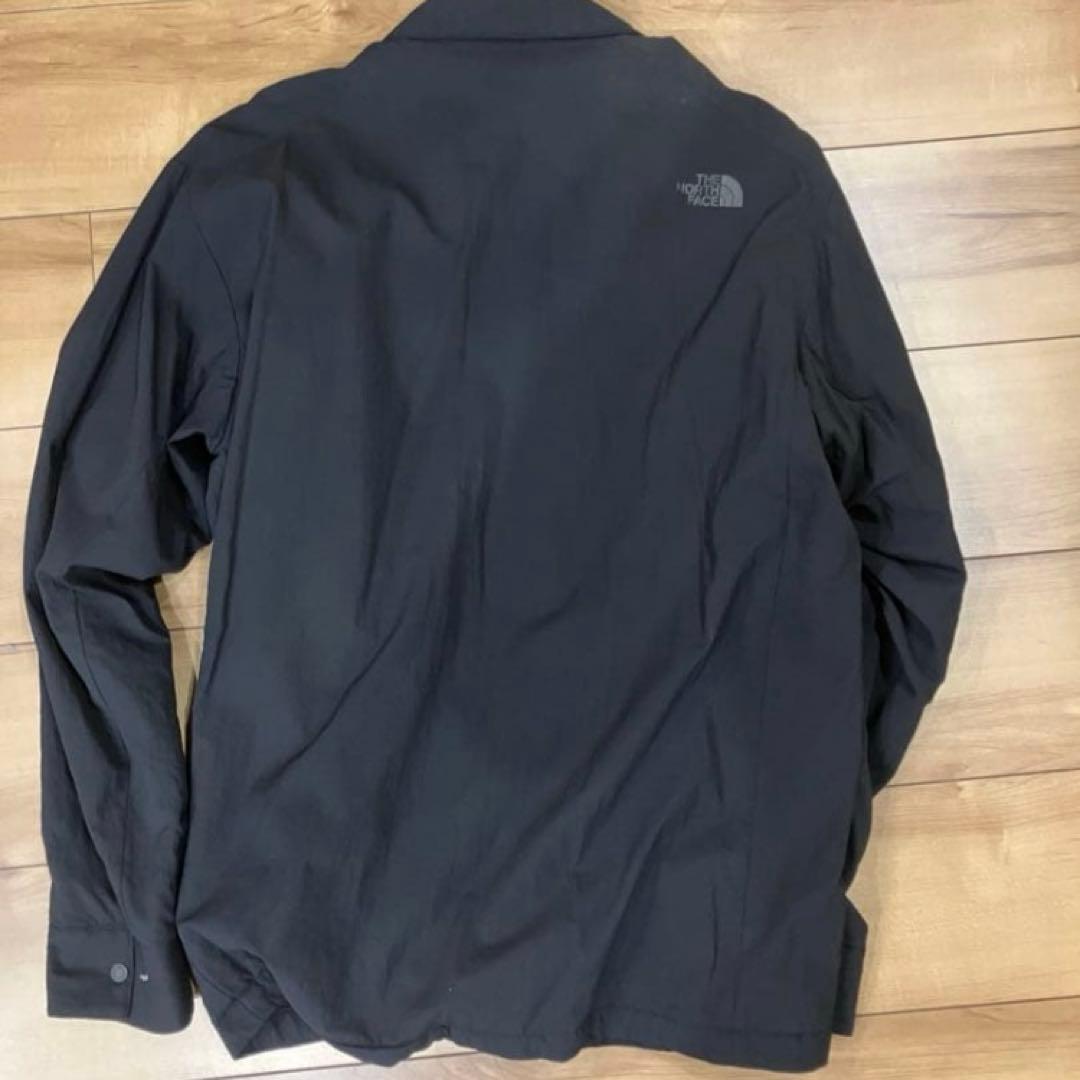 サイズM ノースフェイス オクトーバーミッドシャツ黒 NR62301