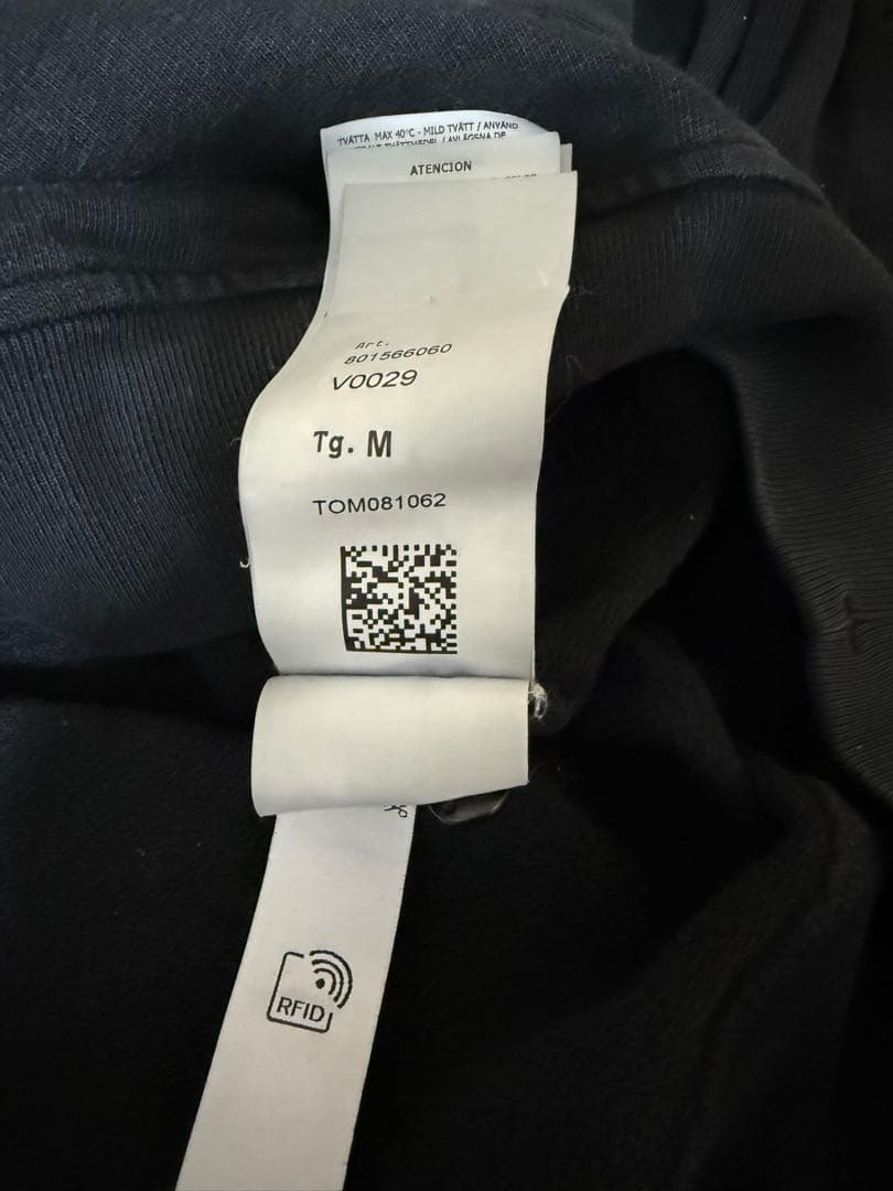 【2024モデル】Stone  ブラック　クルーネック トレーナー