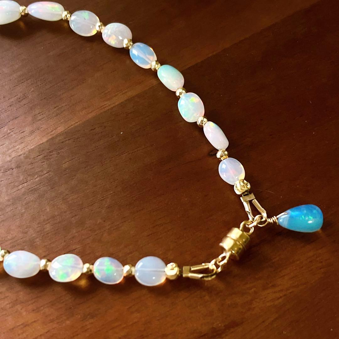 桃色の雲◆高品質✧ブラックオパールピアス✧14kgf