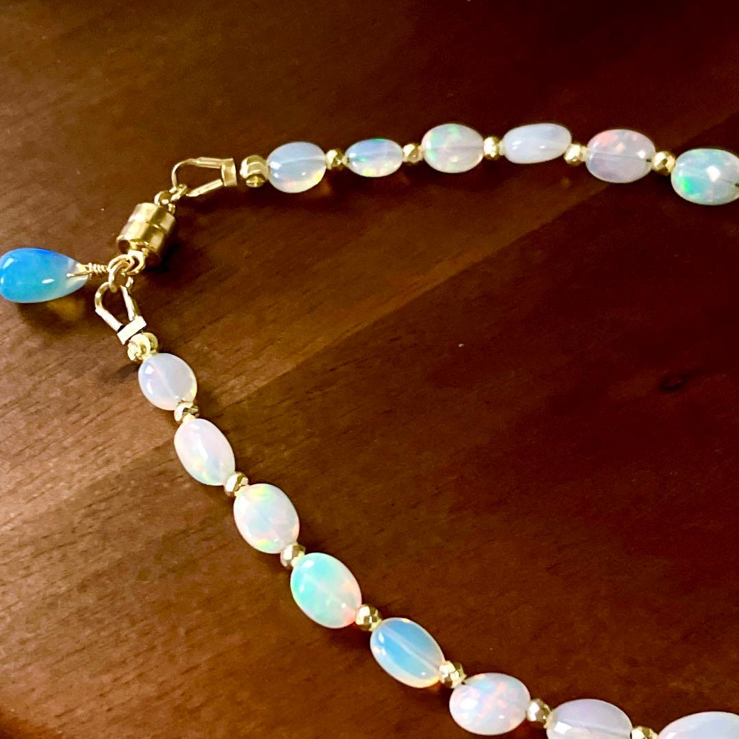 桃色の雲◆高品質✧ブラックオパールピアス✧14kgf