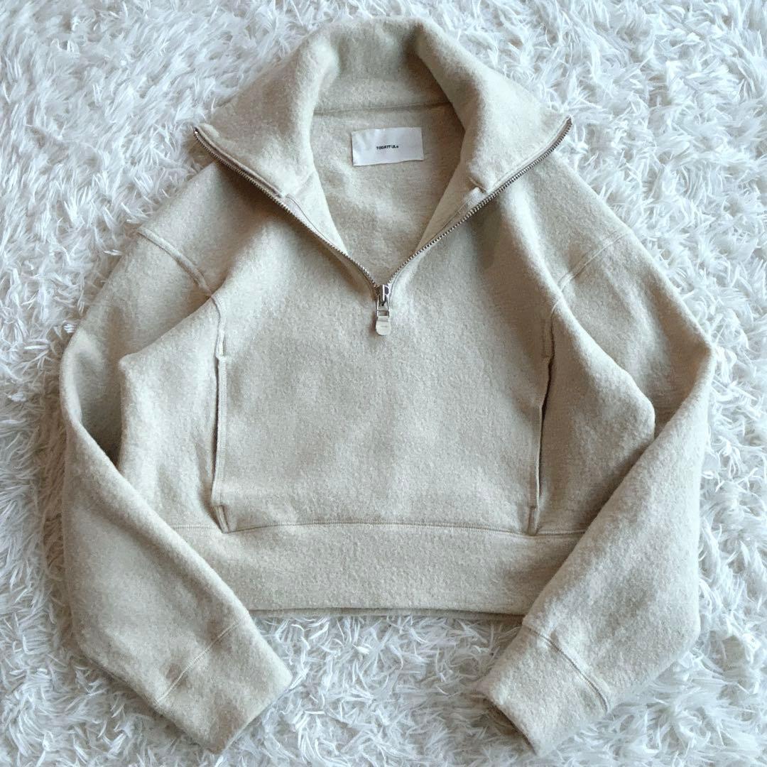 TODAYFUL トゥデイフル ハーフジップウールプルオーバー
