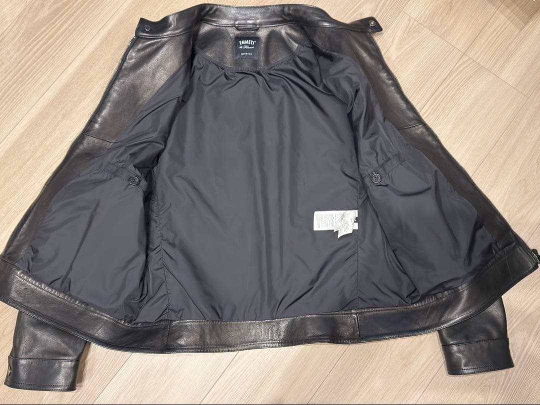 EMMETI JURI エンメティ　ラムレザーシングルライダース 54