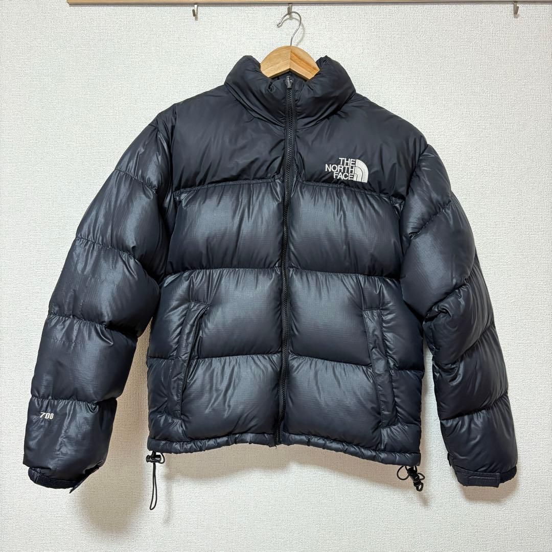 90s ノースフェイス ヌプシ ダウン 700 ブラック メンズS ヴィンテージ