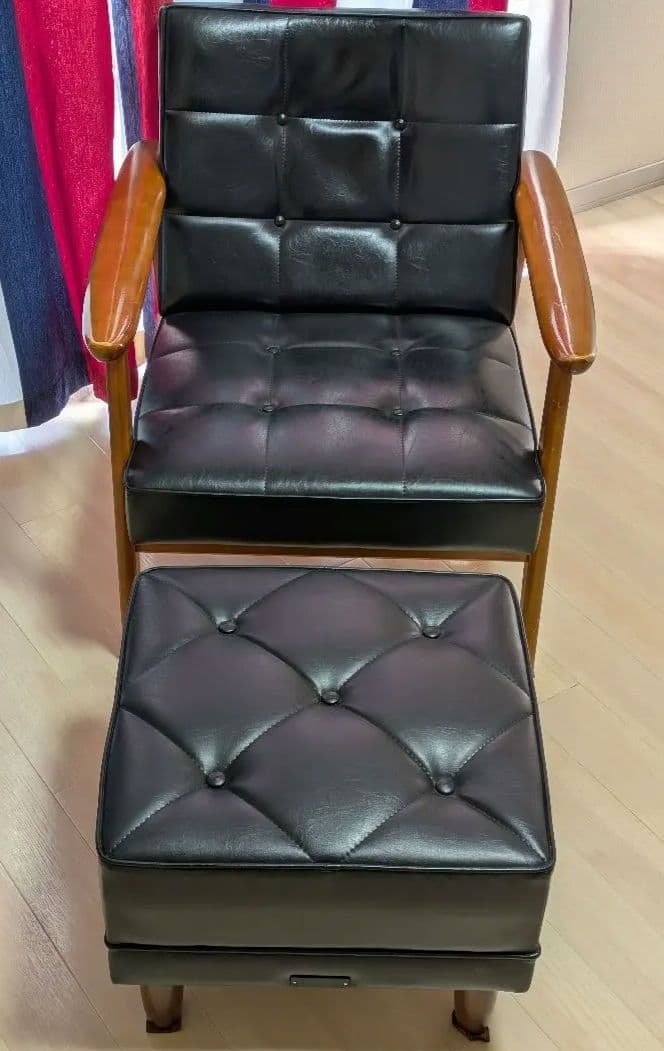 【Leo】カリモク60 Ｋチェア オットマン付き