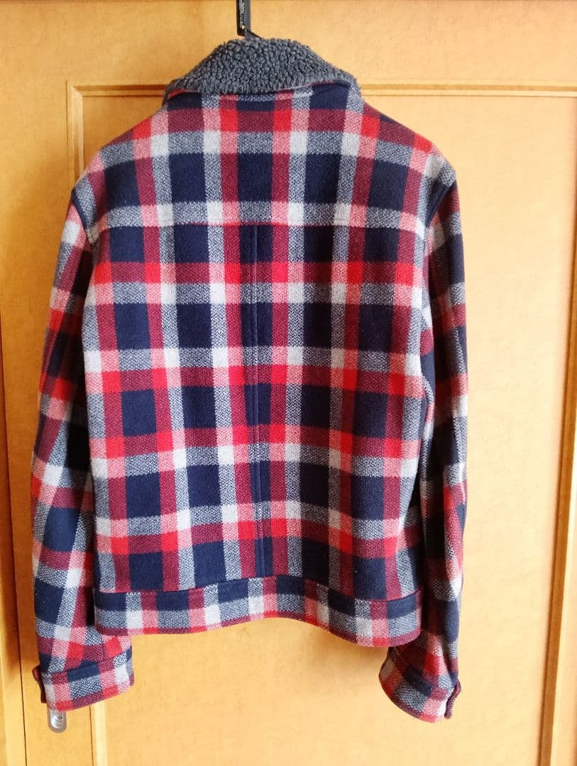 ドルチェ&ガッバーナボア襟付きチェック柄ジャケット