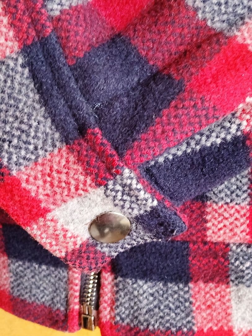 ドルチェ&ガッバーナボア襟付きチェック柄ジャケット