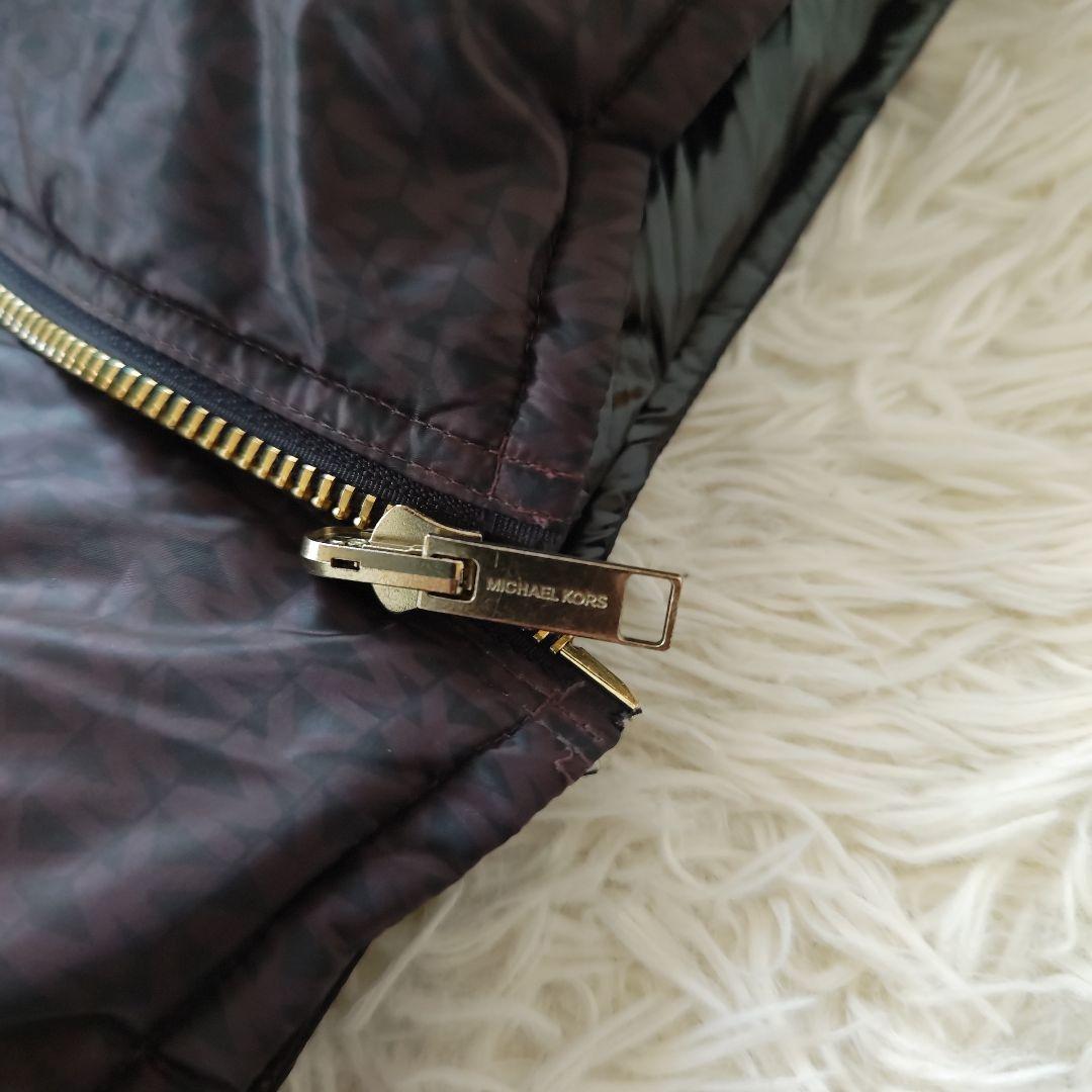 びにしうす様　マイケルコース リバーシブル ダウンジャケット シグネチャー ロゴ