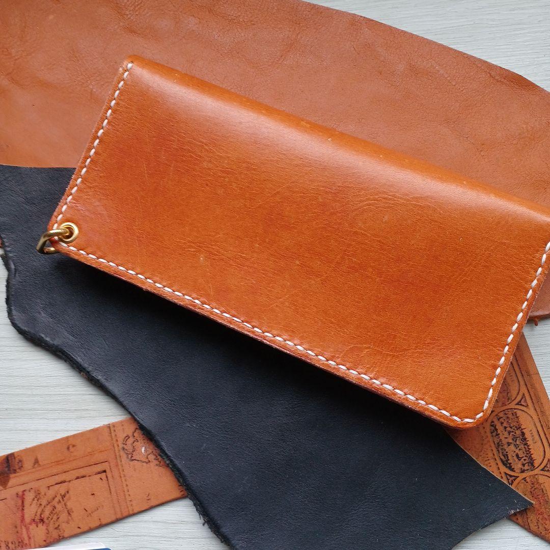 トラッカーウォレット　ロング　キャメル