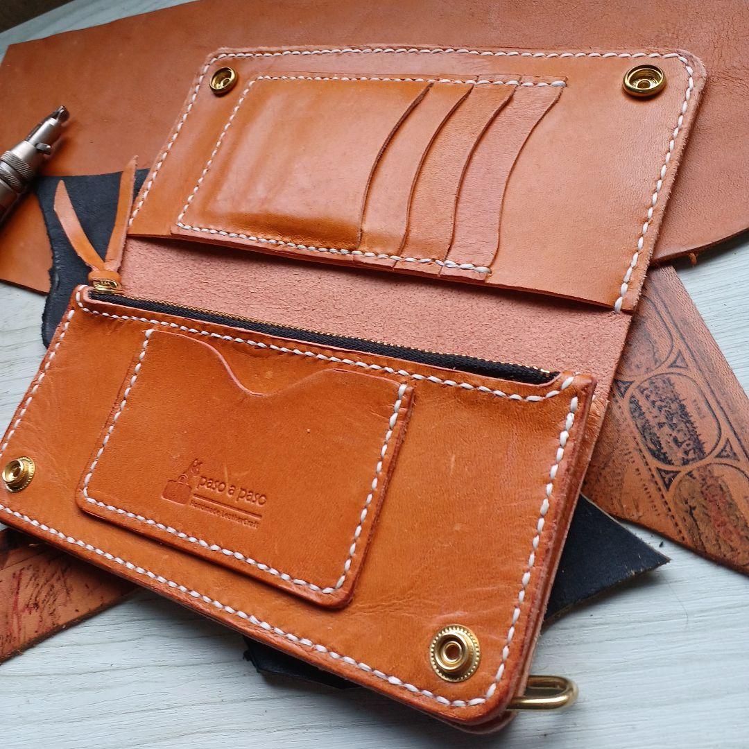 トラッカーウォレット　ロング　キャメル