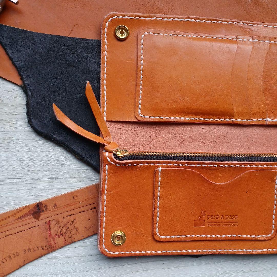 トラッカーウォレット　ロング　キャメル