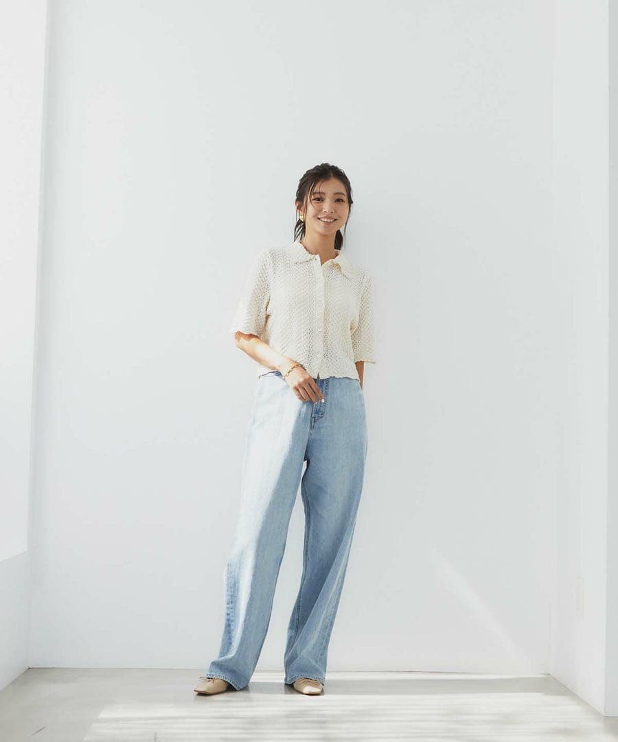 新品タグ付き YANUK JOAN / FVS ルーズストレート デニム 23