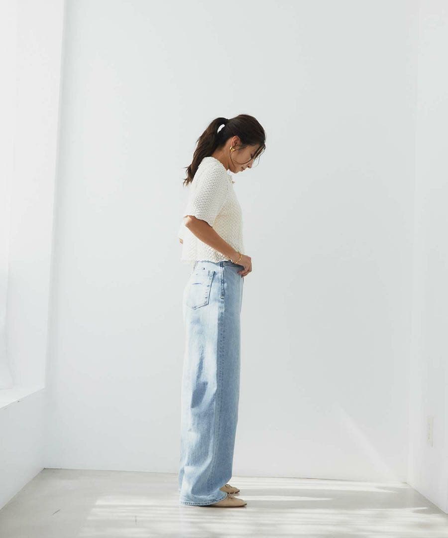 新品タグ付き YANUK JOAN / FVS ルーズストレート デニム 23