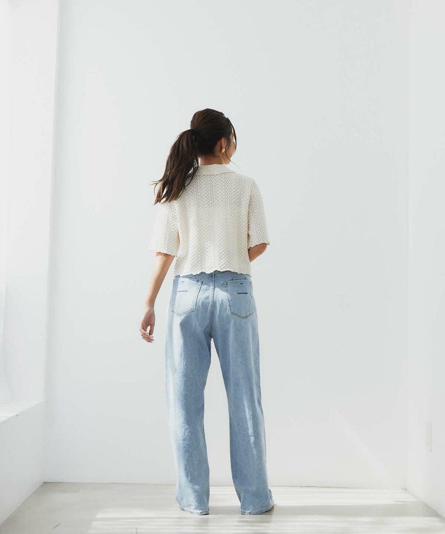 新品タグ付き YANUK JOAN / FVS ルーズストレート デニム 23