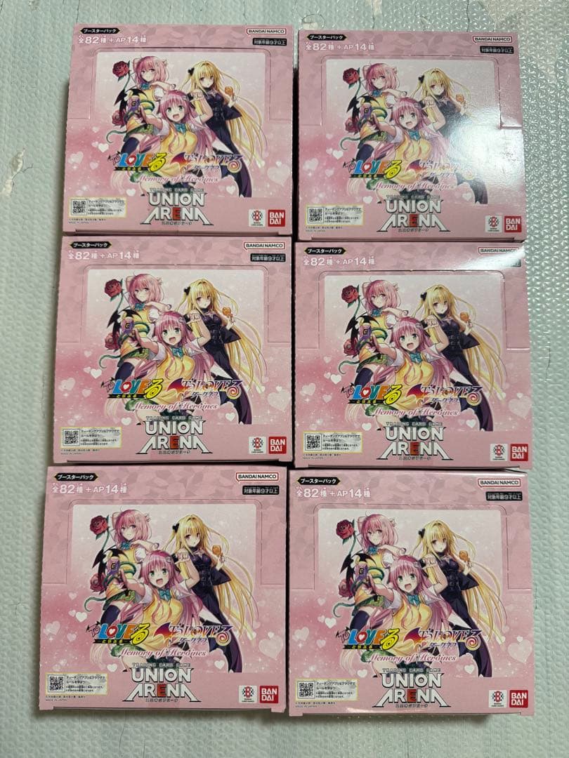 新品未開封　ユニオンアリーナToLOVEる　テープ付き6BOX