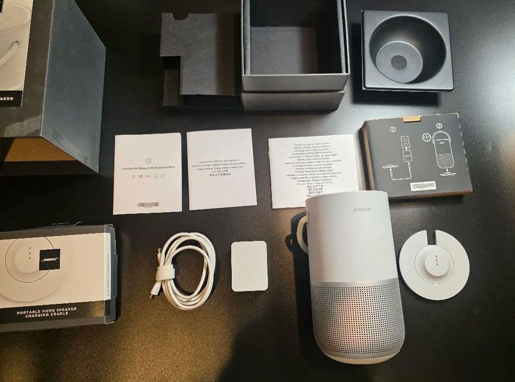 Bose Portable Smart Speaker ホワイト クレードル付き