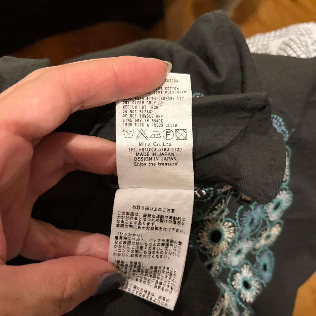 ミナペルホネン☆キッズpiha black 130ワンピース