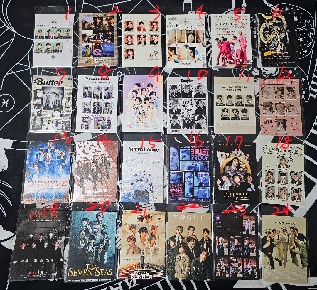 ポストカード オール ユニット BTS 韓国製作者様 グッズ