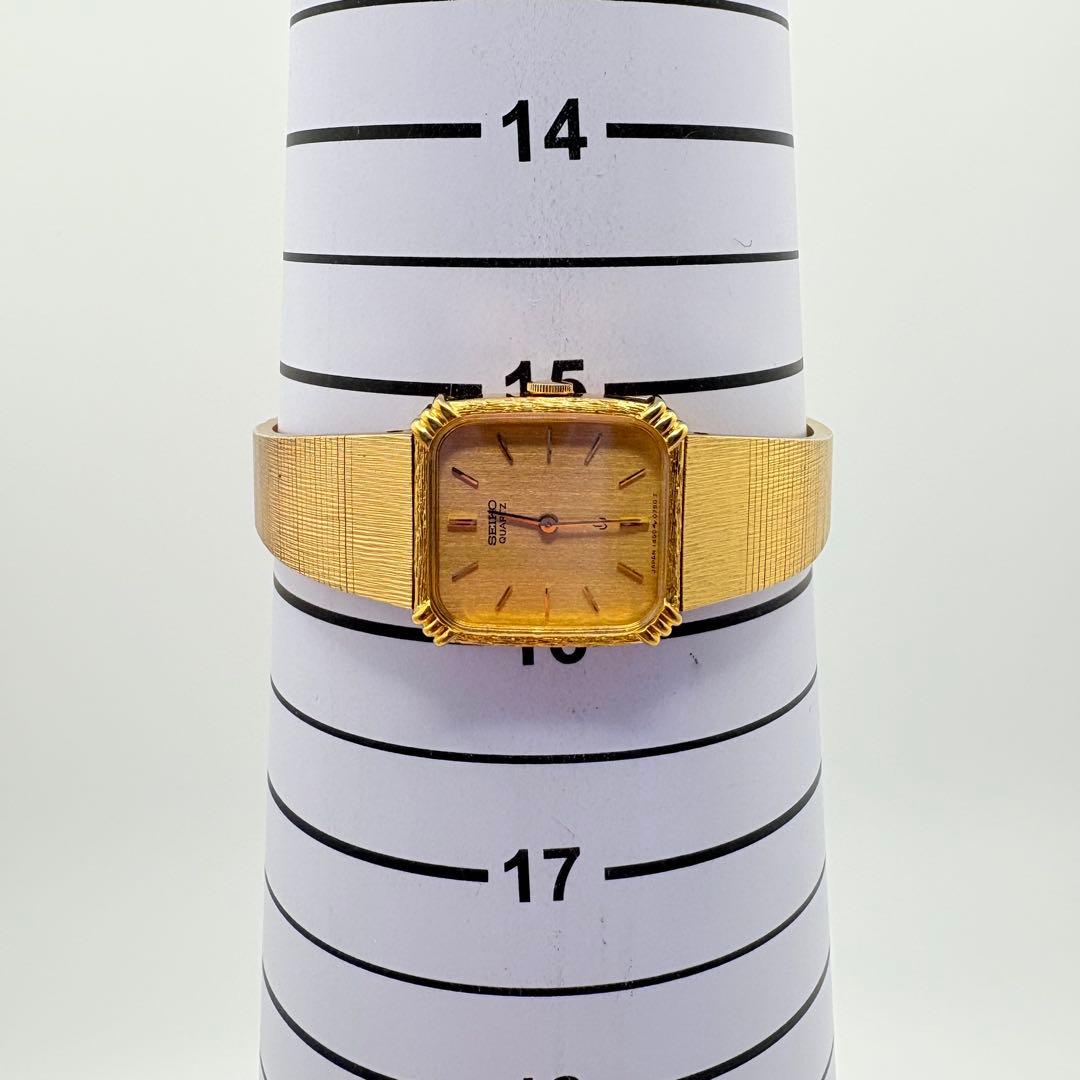 ★美品★ 新品電池 SEIKO セイコー ゴールド オクタゴン 腕時計 ドレス