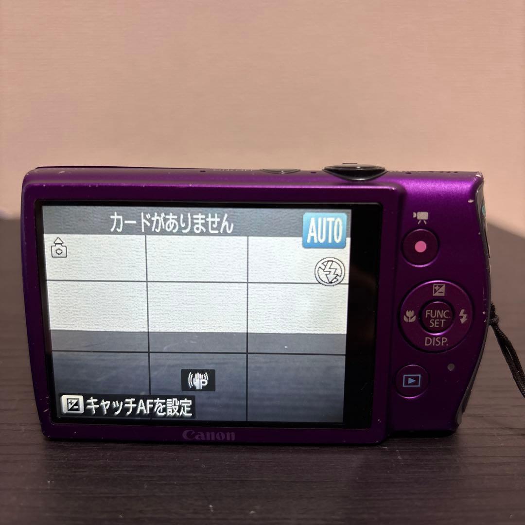 【動作確認済】 Canon IXY パープル 本体と付属品