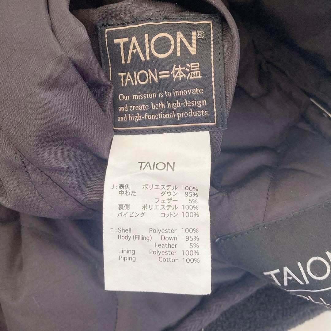 タイオン×ノーリーズ　ミリタリーリバーシブルショートダウン 黒