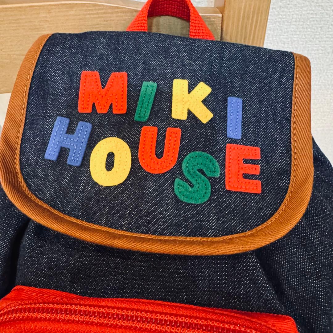 ミキハウス ベビー リュック デニム 子供服