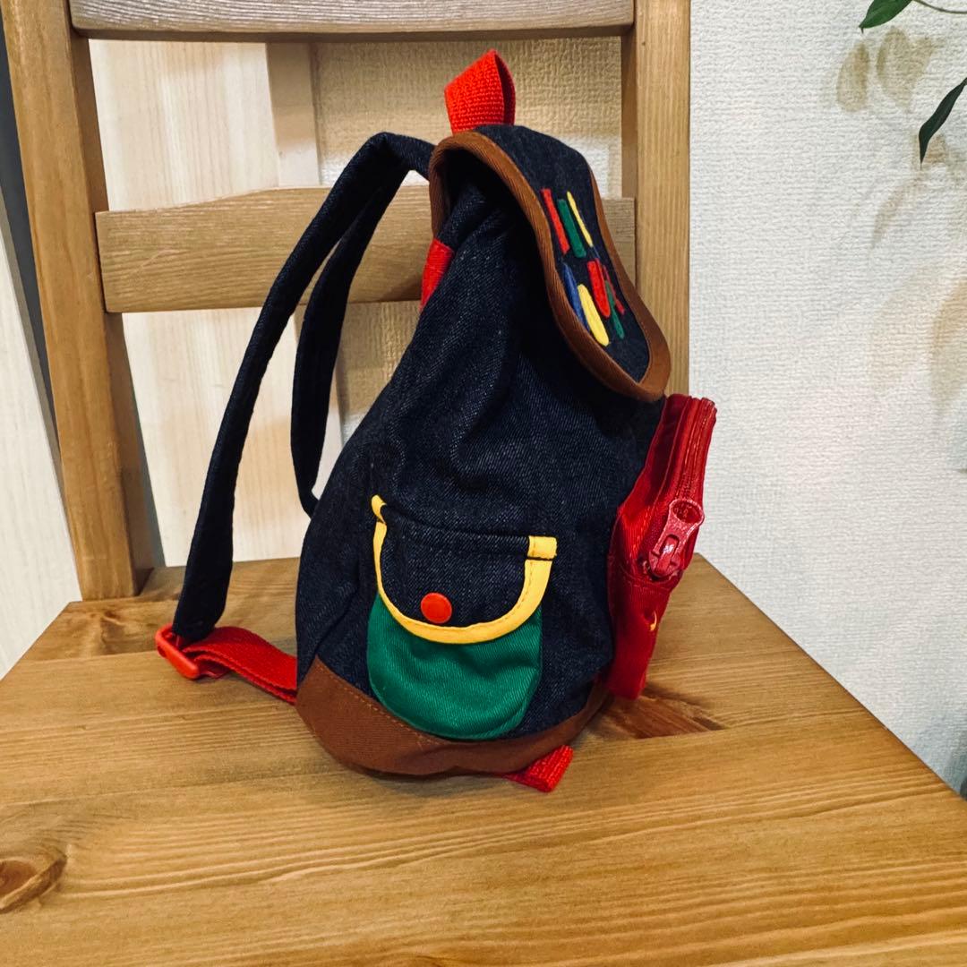 ミキハウス ベビー リュック デニム 子供服