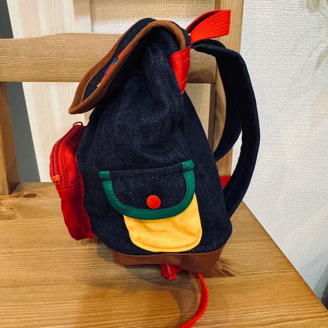 ミキハウス ベビー リュック デニム 子供服