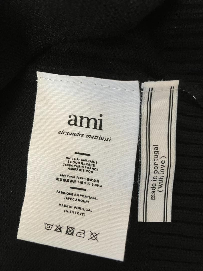 新品アミパリス(AmiParis)　クルーネックセーター　Mサイズ　黒