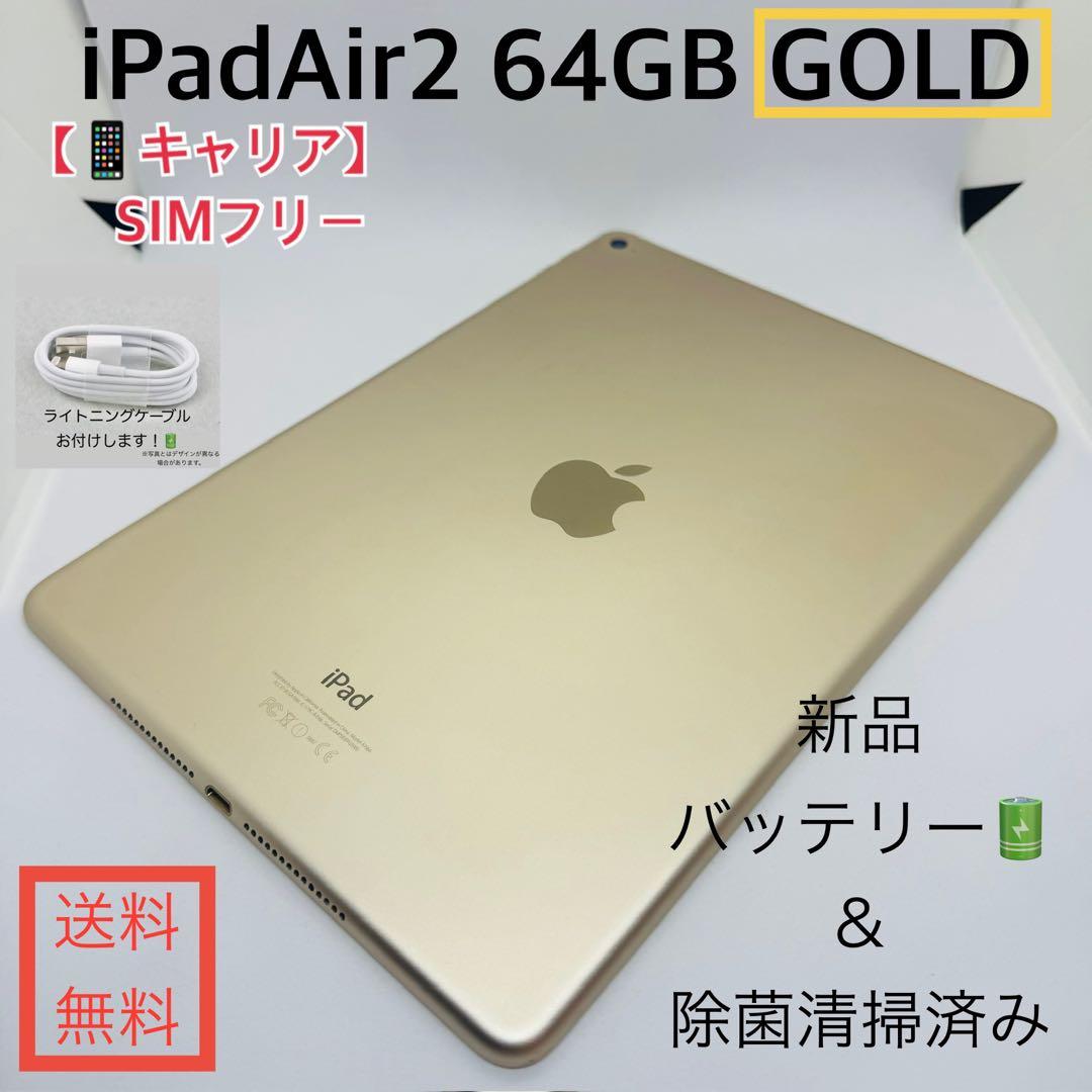 【TAC】iPadAir2 64GB本体 ゴールドWiFiモデル