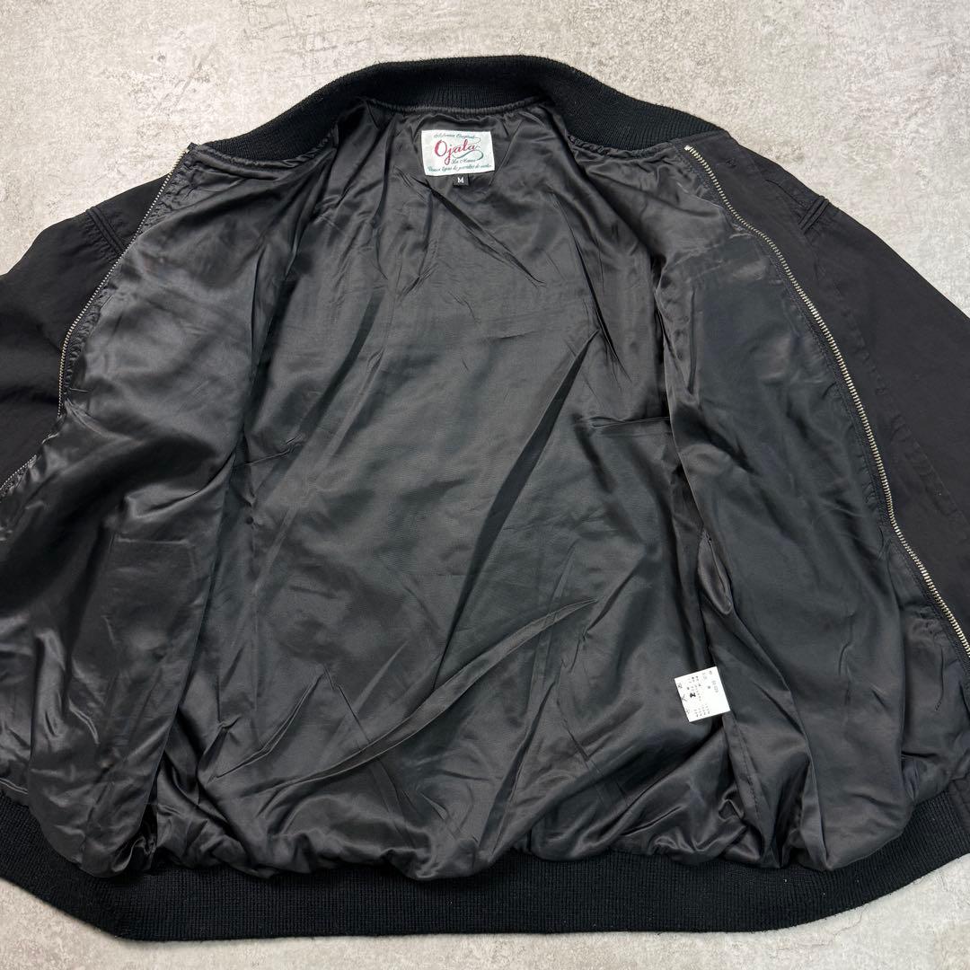 人気■Ojala【M】ダービージャケット カップショルダー ブラック アメカジ