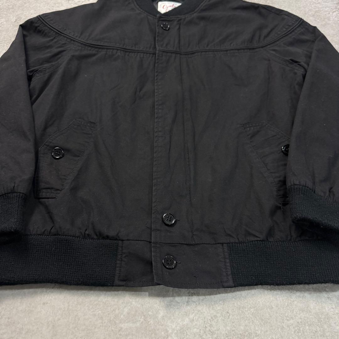 人気■Ojala【M】ダービージャケット カップショルダー ブラック アメカジ