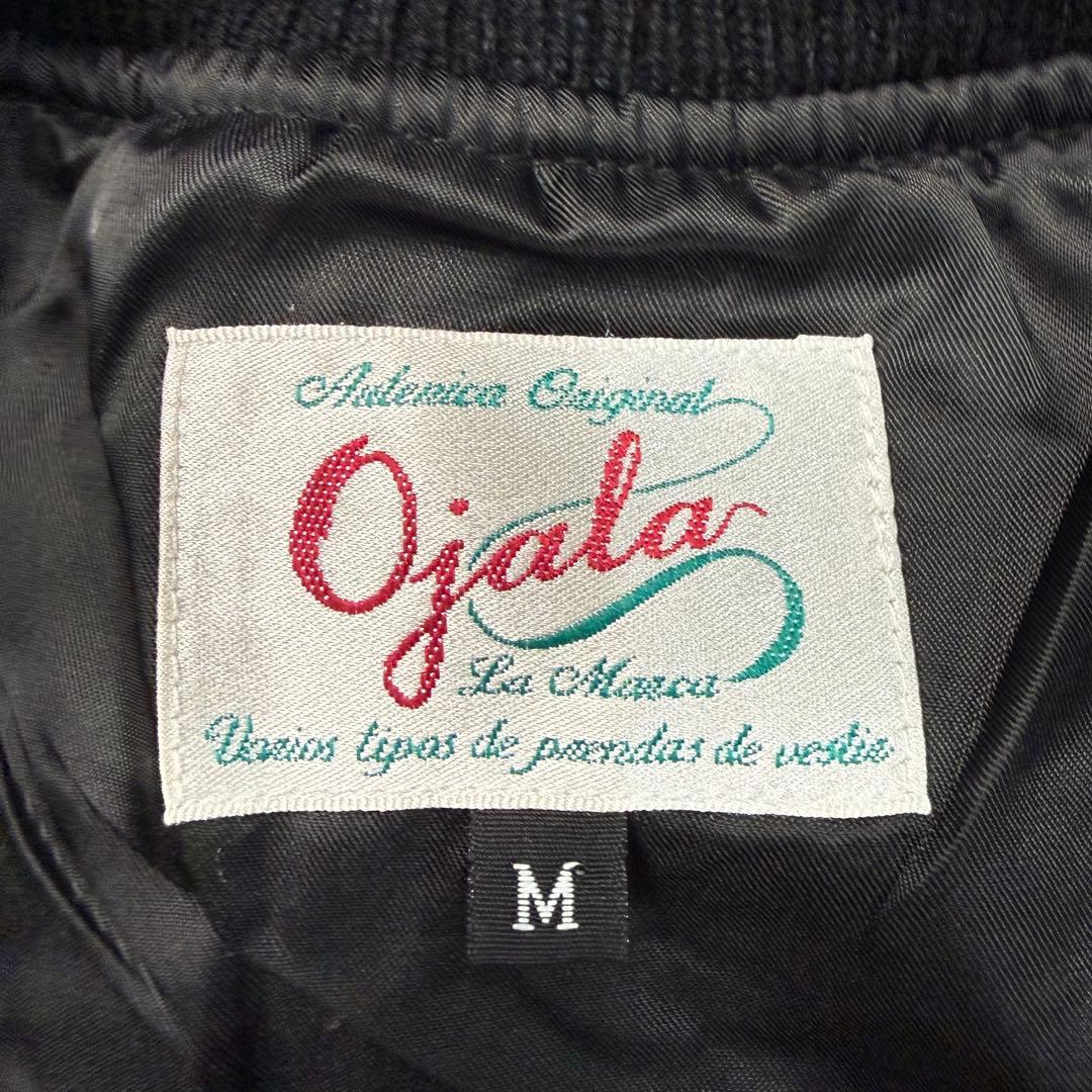 人気■Ojala【M】ダービージャケット カップショルダー ブラック アメカジ