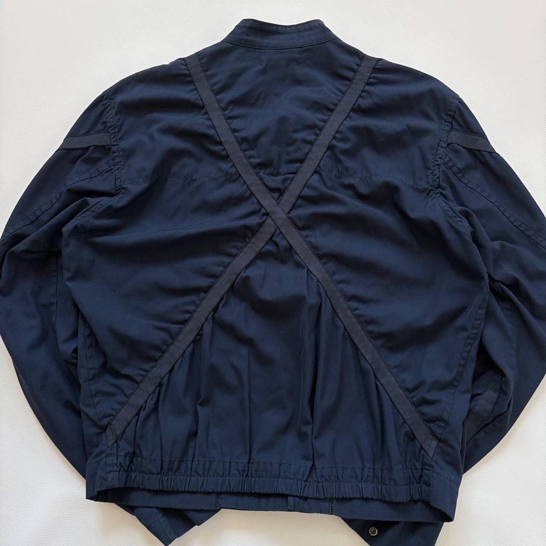 ISSEY MIYAKE MEN コットン　ボンバージャケット ネイビー　M