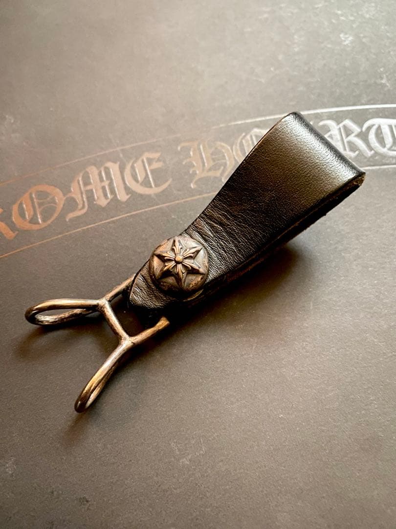 クロムハーツ Wベルトループ スターボタン ブラック 廃盤品　初期