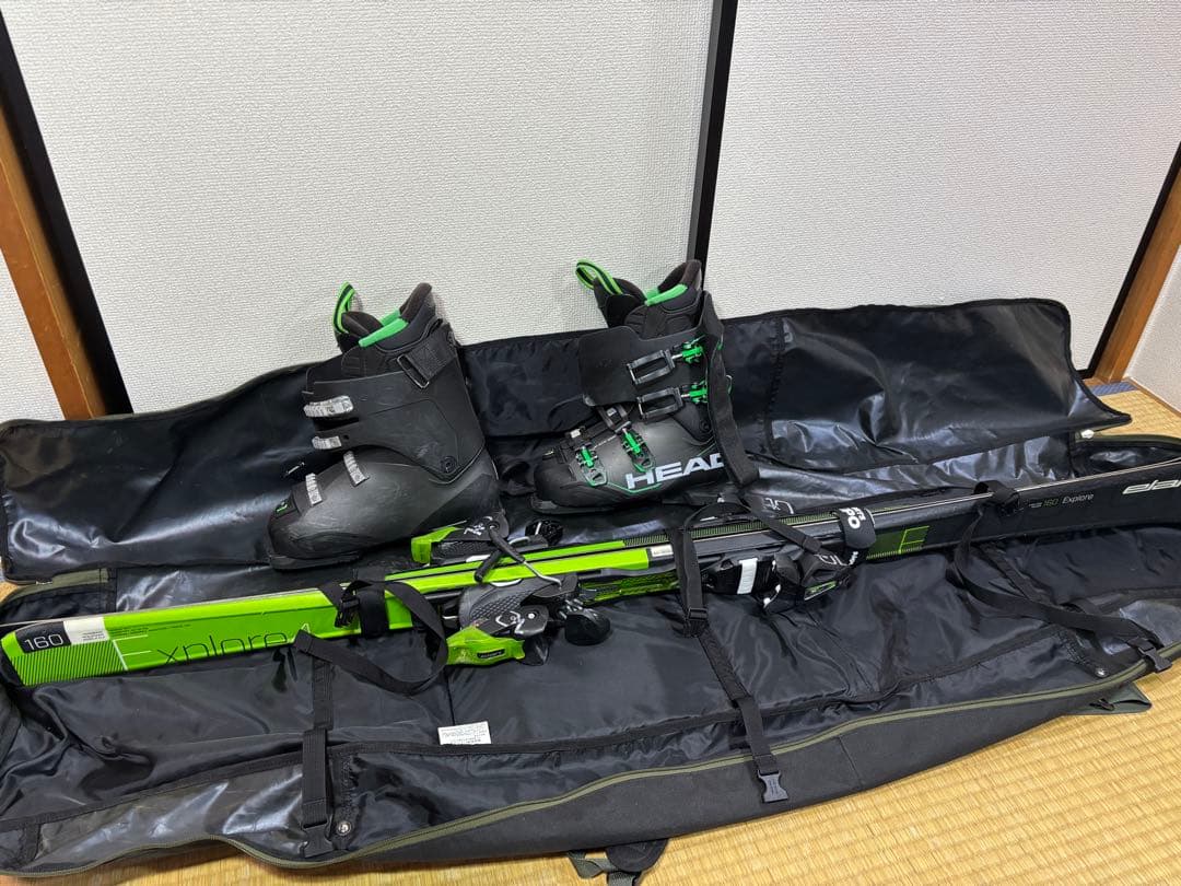 【引退品】スキー板 男女ペア ブーツ等一式