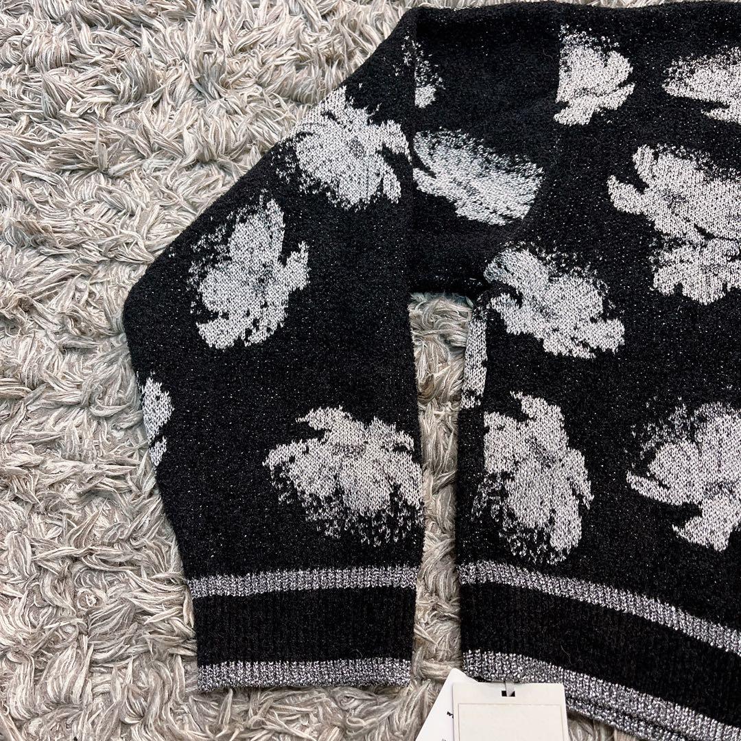 タグ付き✨グレースコンチネンタル ラメフローラルニットトップ