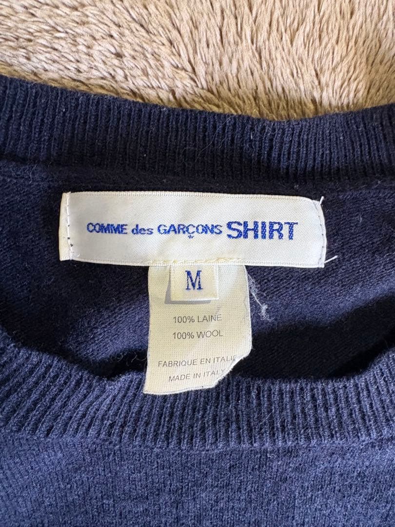 COMME des GARCONS SHIRT 袖ストライプセーター