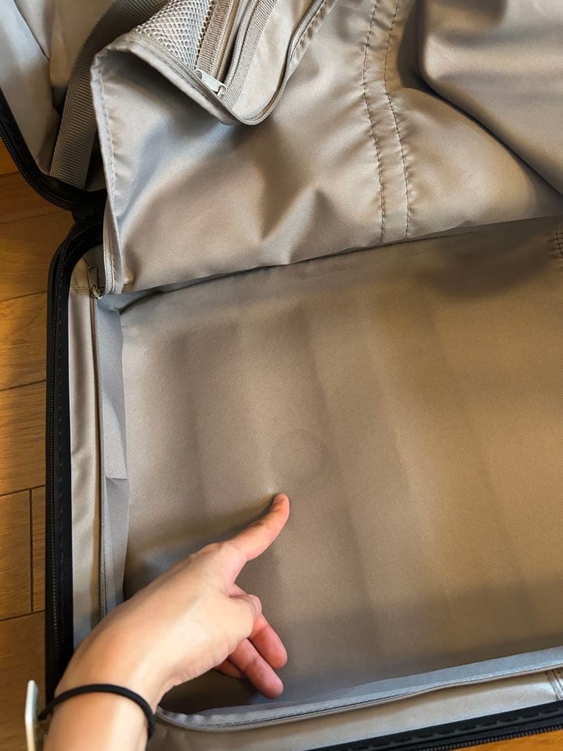 【訳あり美品】　無印　スーツケース36L 機内持ち込み　鍵あり