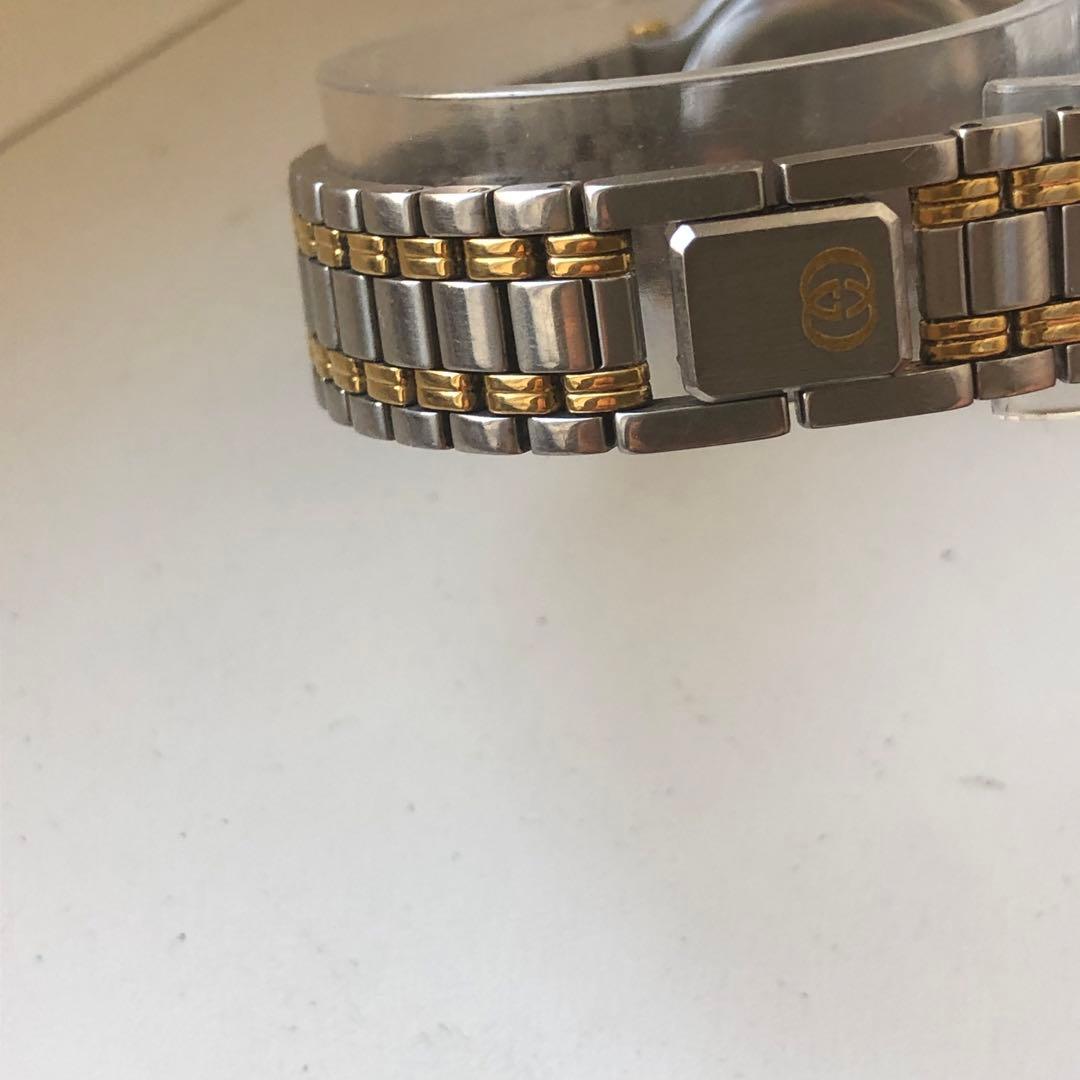 GUCCI アナログ腕時計 グレー/シルバー/ゴールド