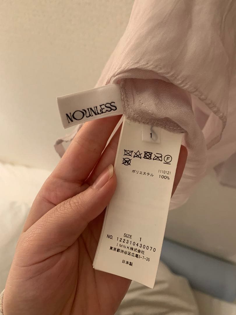 nounless SHEER CRUMPLE LADY TOPS シアートップス