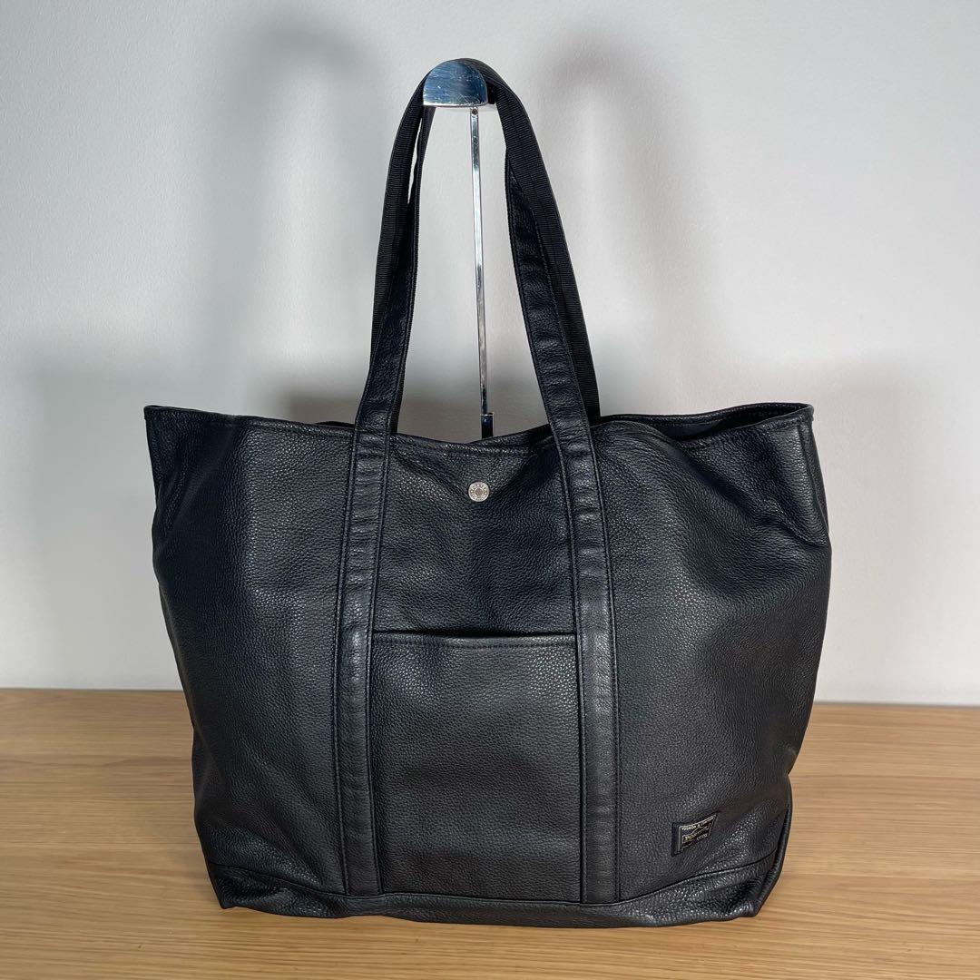 ポーター　センシュアス　トートバッグ　レザー　ブラック