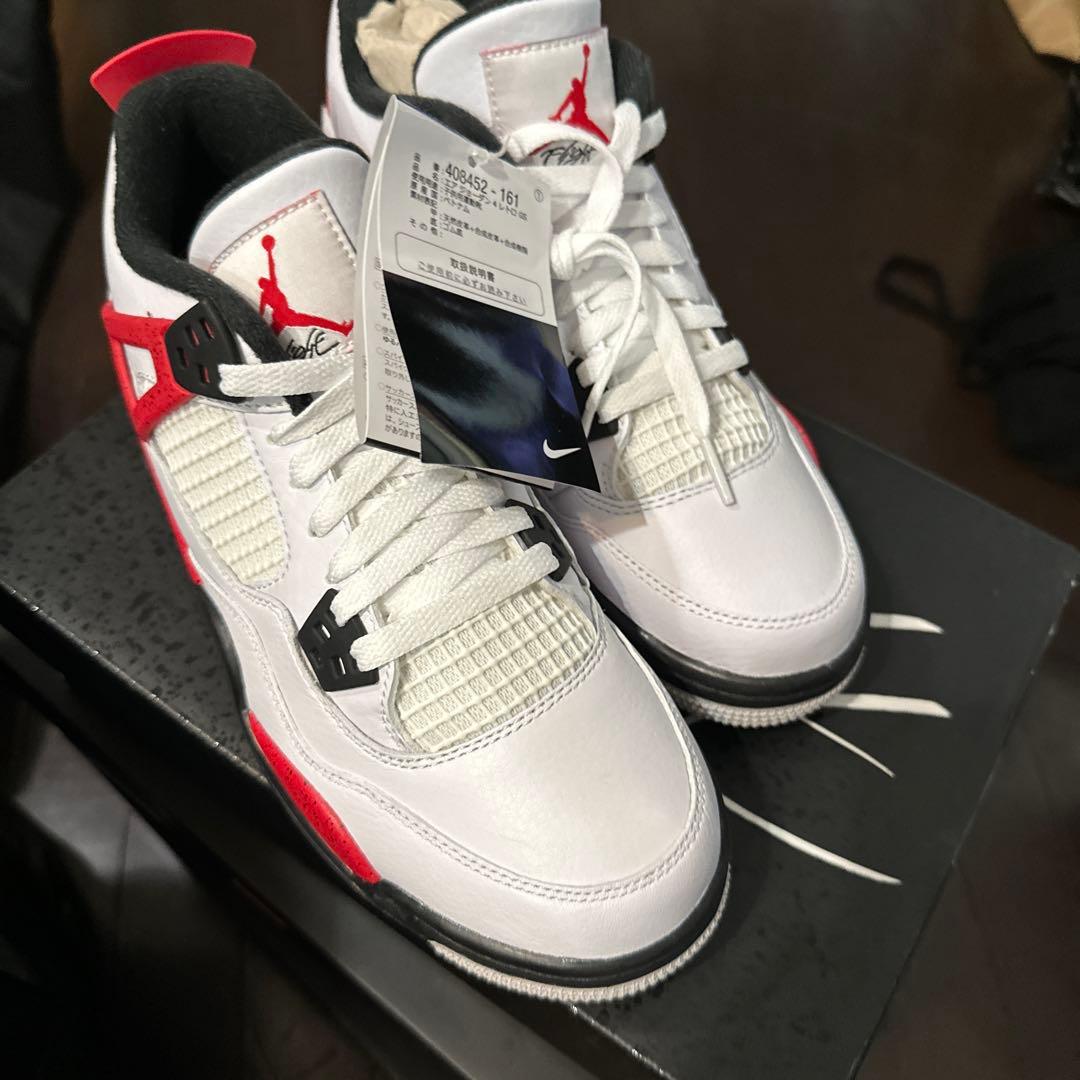 華*き様 3日間限定！Air Jordan 4 ホワイト/レッド/ブラック