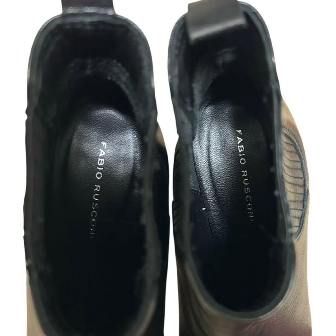 【極美品】FABIO RUSCONI ショートブーツ　サイドゴア