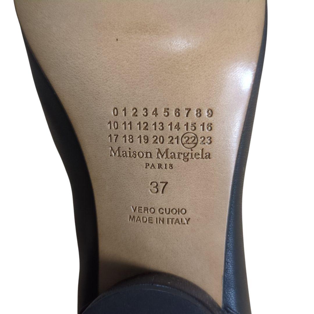 【新品】メゾン マルジェラ レザー 足袋ブーツ ブラック 37